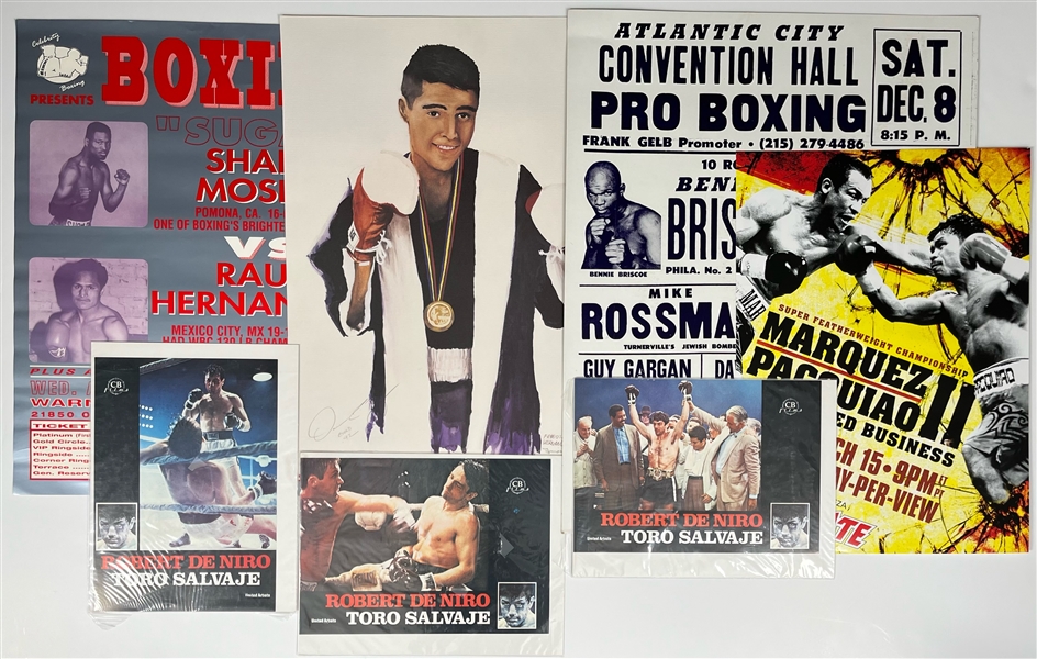 1990s Francisco Hernandez, Shane "Sugar" Mosley & more 23x35 Boxing Posters (Lot of 9)