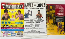 1990s Francisco Hernandez, Shane Sugar Mosley & more 23x35 Boxing Posters (Lot of 9)