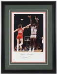 1970-74 Oscar Robertson "Big O" Milwaukee Bucks Signed 21x27 Framed Photo (JSA)