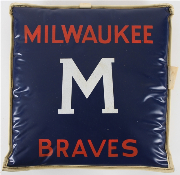 1953-65 Milwaukee Braves County Stadium Seat Cushion