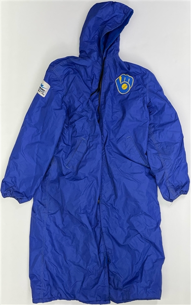 1978-84 Milwaukee Brewers Quilted Team Parka (MEARS LOA)