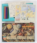 1960s Dave Robinson Green Bay Packers Signed Venus Paradise NFL Color By Numbers Set (JSA)