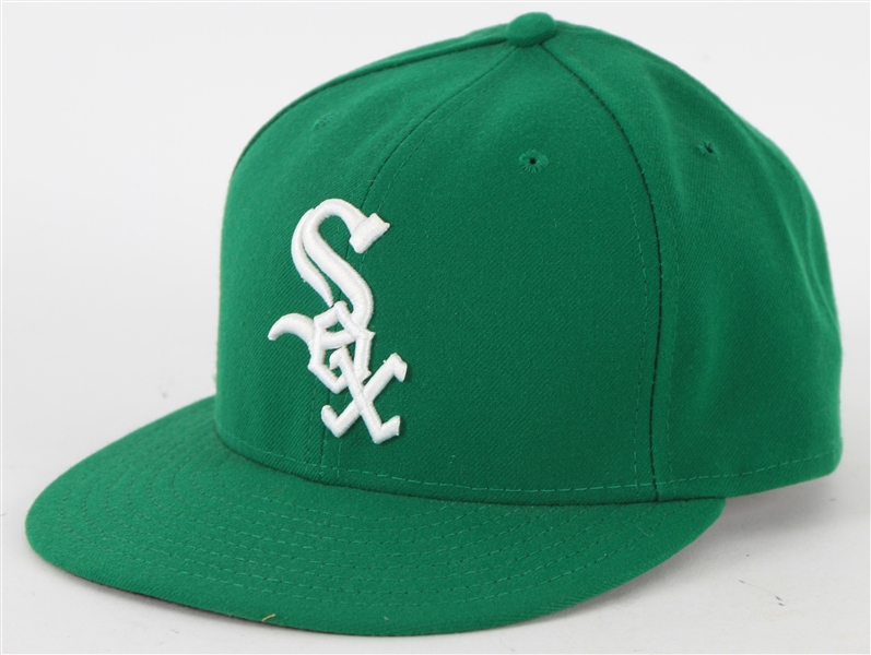 2015 Joel Skinner Chicago White Sox St. Patricks Day Game Worn Cap (MEARS LOA/MLB Hologram)