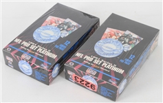 1991 NFL Pro Set Platinum Series II Football Trading Cards Unopened Hobby Boxes - Lot of 2 w/ 72 Total Packs (Possible Brett Favre Rookies)