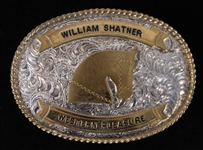 1960s-70s William Shatner Star Trek "Western Pleasure" 3.5" Personally Worn / Owned Belt Buckle Ward Design (MEARS LOA)