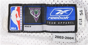 2003-04 Milwaukee Bucks Home & Road Blank Jersey Shells - Lot of 2 (MEARS LOA)