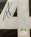 2013-present Giannis Antetokounmpo Milwaukee Bucks Signed 34x43 Framed Jersey *JSA*