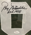 1978 Ray Nitschke Green Bay Packers HOF Signed 34x43 Framed Jersey *JSA*