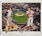 1993 Stan Musial St. Louis Cardinals Signed 23x28 The Legend I Stan-the-Man Print (JSA)