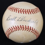 1947-48 Ewell Blackwell Cincinnati Reds Signed ONL Frick Baseball (JSA)