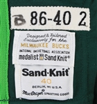 1986-87 Sidney Moncrief Milwaukee Bucks Game Worn Road Jersey (MEARS A10)