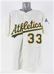 1990 Jose Canseco Oakland Athletics Signed Scoreboard Jersey (JSA)