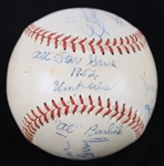 1952 (July 8) Umpires Signed Shibe Park ONL Giles All Star Game Used Baseball (MEARS LOA/JSA)