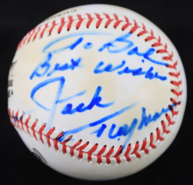 1993-94 Jack Twyman Cincinnati Royals Signed ONL White Baseball (JSA)