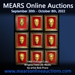 1969 Chicago Cubs Wrigley Field Life Mask Collection by artist Bob Proce