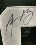 2000s Aaron Rodgers Green Bay Packers Signed 34x40 Framed Jersey (JSA)