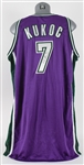 2002-03 Toni Kukoc Milwaukee Bucks Signed Game Worn Road Jersey (MEARS A10/JSA)
