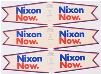 1972 Richard Nixon Presidential Campaign Giveaway Antenna Flags (Lot of 3)