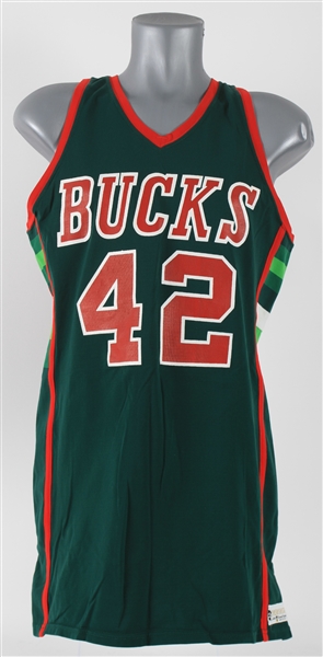 1979-84 Harvey Catchings Milwaukee Bucks Game Worn Road Jersey (MEARS A10)