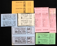 1950s Milwaukee Arena, New York Stadium, Chicago Stadium Tickets (Lot of 7)