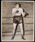 1950s-60s Buddy Baer American Boxer & Actor 8x10 Press Photo for Joe Louis Fight 