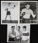 1955 Carmen Basilio World Middleweight Champion 8x10 Photos (Lot of 3)