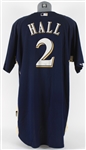 2007 Billy Hall Milwaukee Brewers Game-Worn Jersey (MEARS LOA)