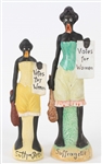 1910s Womens Suffrage Votes For Women Suffragette Figurines - Lot of 2
