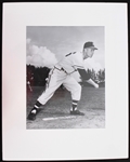 1953-57 Dave Jolly Milwaukee Braves 16" x 20" Matted Frank Stanfield Original Photo 