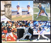 2000's Milwaukee Braves & Brewers Signed 8 x 10 Photos - Lot of 19 w/ Cecil Cooper, Mike Caldwell, Jeromy Burnitz, Jeff Cirillo & More (JSA)