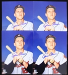 2000's Milwaukee Braves & Brewers Signed 8 x 10 Photos - Lot of 19 w/ Cecil Cooper, Mike Caldwell, Jeromy Burnitz, Jeff Cirillo & More (JSA)