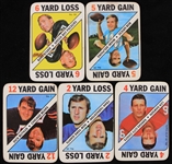 1971 Topps Football Game Cards (Lot of 5)