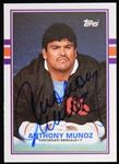 1989 Anthony Munoz Cincinnati Bengals Signed Topps Football Trading Card (JSA)