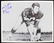 1980s Jim Ringo Green Bay Packers Signed 8" x 10" Black & White Photo (JSA)