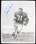 1980s Jim Taylor Green Bay Packers Signed 8" x 10" Black & White Photo (JSA)