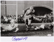 1956 Paul Hornung Notre Dame, Green Bay Packers Signed LE 11x14 B&W Photo *JSA*