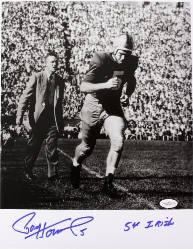 1956 Paul Hornung Notre Dame, Green Bay Packers Signed LE 11x14 B&W Photo *JSA* 