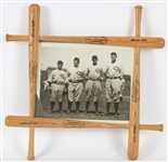1924 Chicago Cubs 16" x 16" H&B Louisville Slugger Mini Bat Framed Original Photo