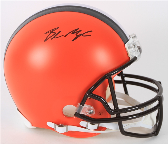 2018 Baker Mayfield Cleveland Browns Signed Full Size Helmet (Fanatics)