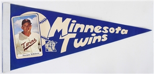 1960s Harmon Killebrew Minnesota Twins 19" ASCO Photo Pennant
