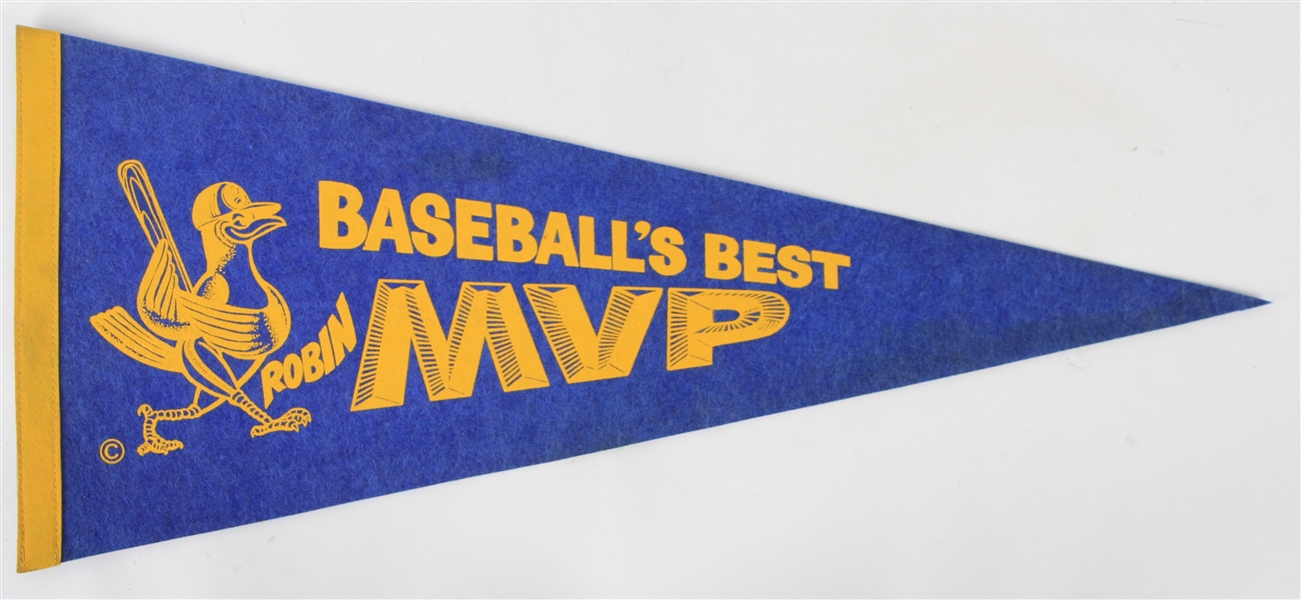 1982 Robin Yount Milwaukee Brewers Baseballs Best MVP Full Size Pennant 