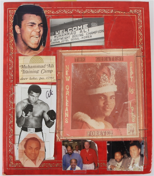1960s-80s Muhammad Ali Scrapbook w/ Belinda Ali Signed Dollar Bill & 100s of Snapshot Photos (JSA)