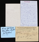 1898-1970s Earnie Shavers Signed 8x10 Photo w/ Boxing Cuts and Letters (Lot of 18)(JSA)