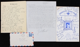1898-1970s Earnie Shavers Signed 8x10 Photo w/ Boxing Cuts and Letters (Lot of 18)(JSA)