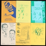 1969-77 Wisconsin Football Writers Dinner Program Green Bay Packers Collection - Lot of 9 w/ 3 Multi Signed Including Vince Lombardi, John Blood, Bart Starr, Lamar Hunt, Al Davis & More (JSA) 