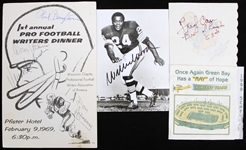 1969-77 Wisconsin Football Writers Dinner Program Green Bay Packers Collection - Lot of 9 w/ 3 Multi Signed Including Vince Lombardi, John Blood, Bart Starr, Lamar Hunt, Al Davis & More (JSA) 