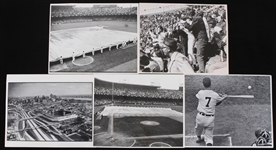 1960s-70s Detroit Tigers Tigers Stadium Rocky Colavito 11" x 14" Original Photos - Lot of 5 