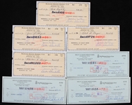 1970's-80's Milwaukee Brewers Signed Checks - Lot of 17 w/ Marvin Miller, Bud Selig & More 