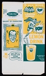 1966 Batman Lemon Drink 7.5” x 12.75” Unfolded Carton (Old Store Stock)