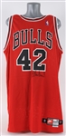 1999-2000 Elton Brand Chicago Bulls Signed Road Jersey (MEARS LOA/JSA) Rookie Season